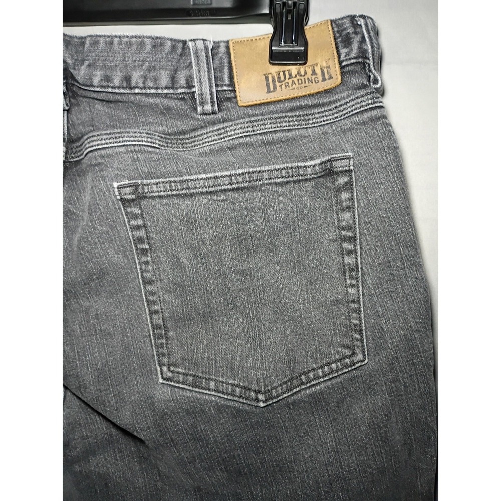 Duluth Trading Flex Ballroom Jeans Men 36x28 Black Denim Workwear Ranchwear - Picture 6 of 9